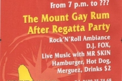 Mount gay party poster